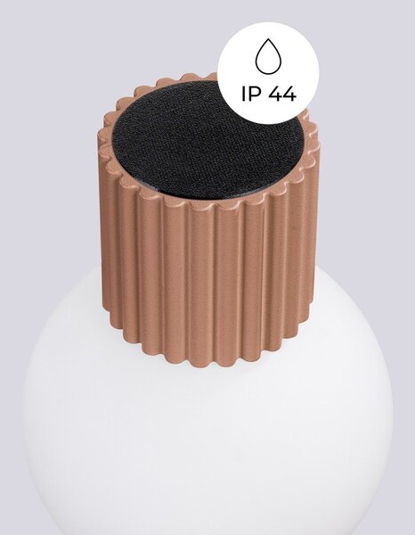 Svjetlo smeđa zidna lampa ø 12 cm Orbital – Sollux