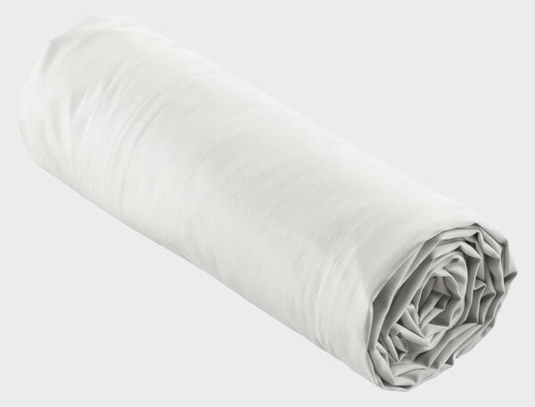 Bijela plahta s gumom od pamučnog perkala 180x200 cm Percaline – douceur d'intérieur