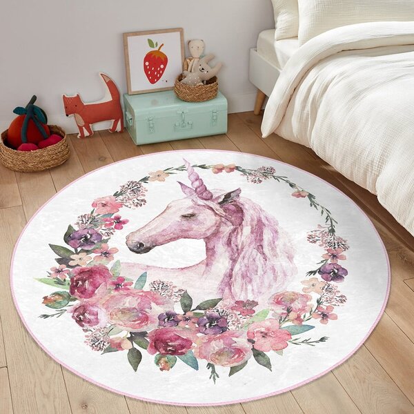 Ružičasti dječji tepih ø 120 cm Comfort – Mila Home