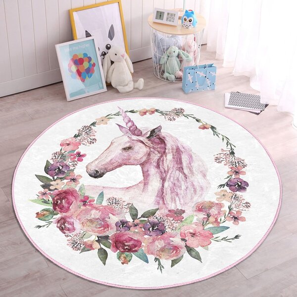 Ružičasti dječji tepih ø 120 cm Comfort – Mila Home