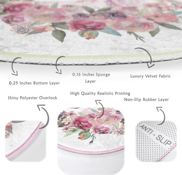 Ružičasti dječji tepih ø 120 cm Comfort – Mila Home