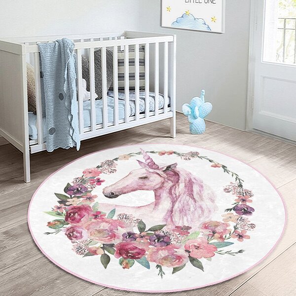 Ružičasti dječji tepih ø 120 cm Comfort – Mila Home