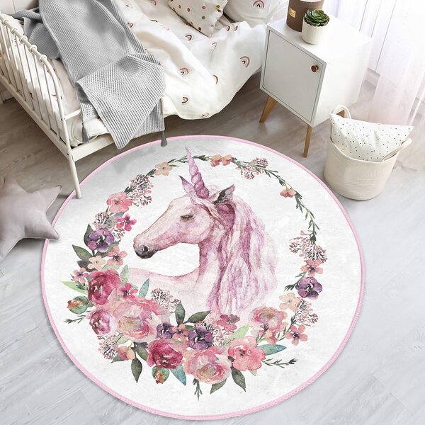 Ružičasti dječji tepih ø 120 cm Comfort – Mila Home