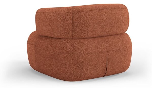 Ciglasta fotelja od bouclé tkanine Jenny – Micadoni Home