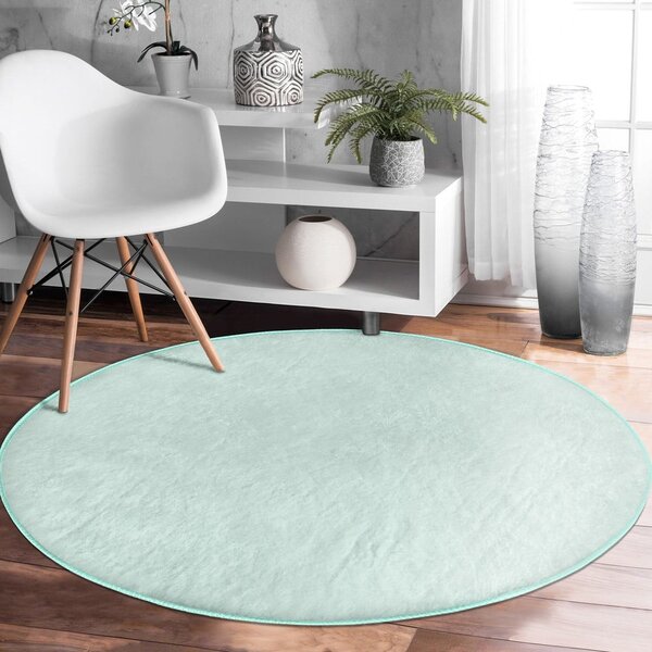 Mentol zeleni periv/pogodan za robotski usisavač okrugli tepih ø 80 cm Comfort – Mila Home