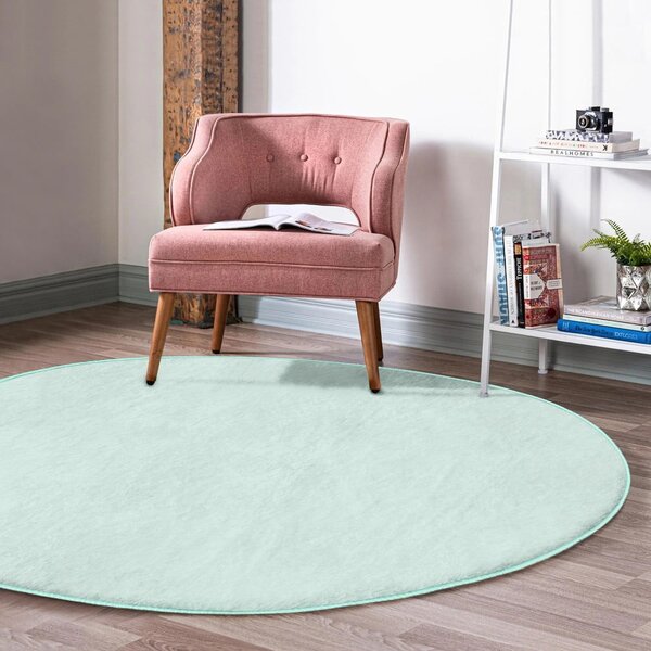 Mentol zeleni periv/pogodan za robotski usisavač okrugli tepih ø 80 cm Comfort – Mila Home