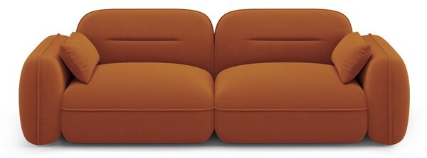 Narančasta baršunasta sofa 230 cm Audrey – Interieurs 86