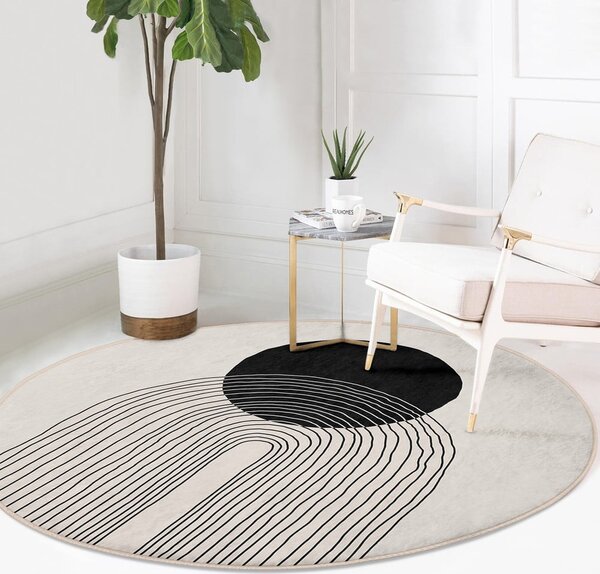 Krem periv okrugao tepih ø 100 cm Comfort – Mila Home