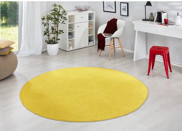 Žuti okrugli tepih ø 133 cm Fancy – Hanse Home