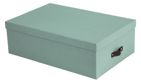 Mentol zelene kartonske kutije za pohranu u setu 3 kom s poklopcem 31x47x15 cm Inge – Bigso Box of Sweden