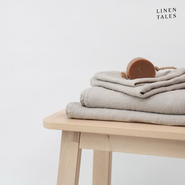 Laneni ručnik vafle strukture u prirodnoj boji 45x65 cm Natural Fine Waffle – Linen Tales