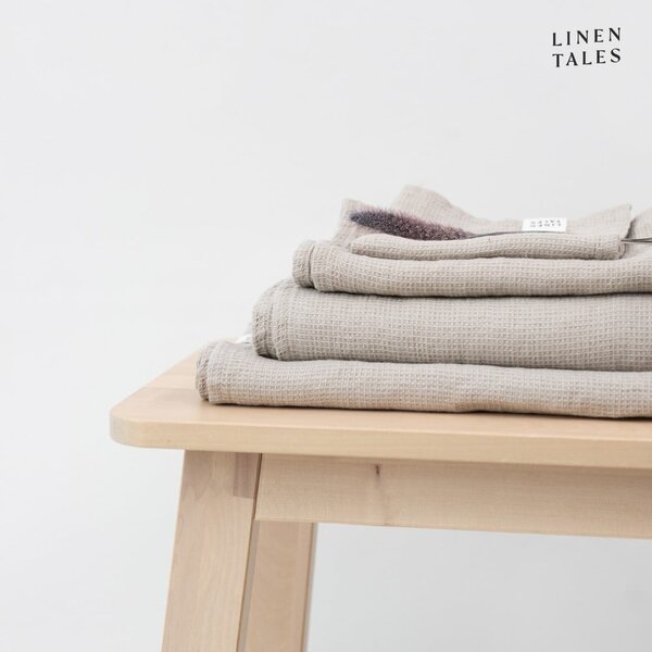 Laneni ručnik vafle strukture u prirodnoj boji 45x65 cm Natural Fine Waffle – Linen Tales