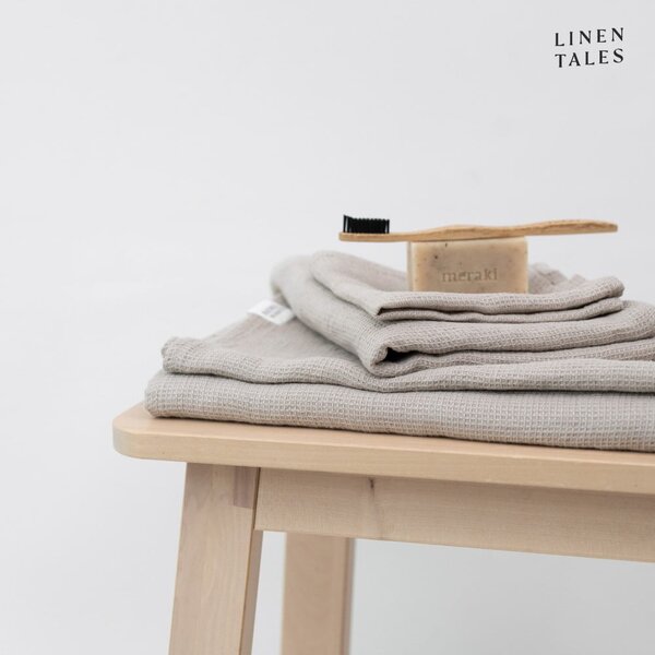 Laneni ručnik vafle strukture u prirodnoj boji 45x65 cm Natural Fine Waffle – Linen Tales