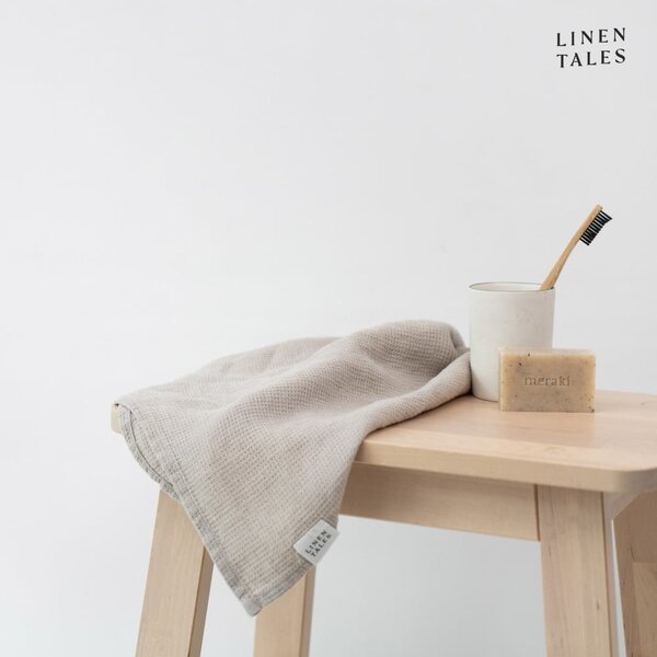 Laneni ručnik vafle strukture u prirodnoj boji 45x65 cm Natural Fine Waffle – Linen Tales
