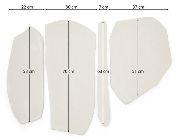 Zidni ukrasi u setu 4 kom 95x68 cm Siluna – Kave Home