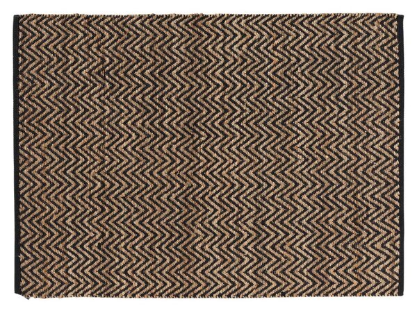 Crni/u prirodnoj boji tepih 120x170 cm Zigzag – douceur d'intérieur