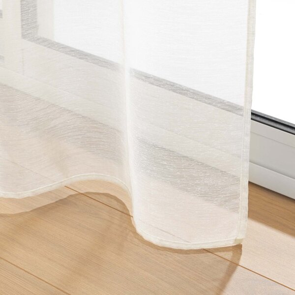 Krem prozirna zavjesa 140x240 cm Lissea – douceur d'intérieur