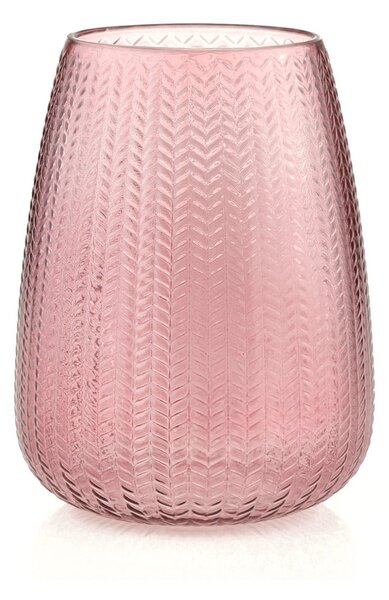 Svijetlo ružičasta staklena vaza (visina 24 cm) Sevilla – AmeliaHome