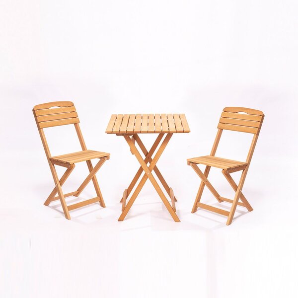 Set vrtnih stolova i stolica (3 komada), smeđa boja