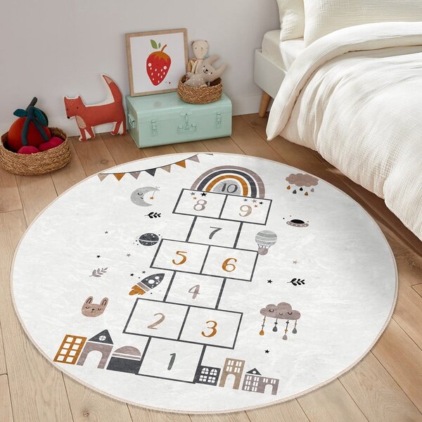 Krem dječji tepih ø 120 cm Comfort – Mila Home