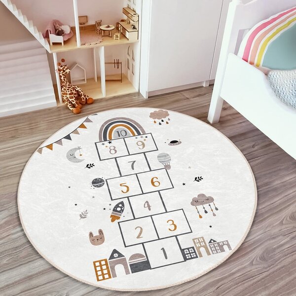 Krem dječji tepih ø 120 cm Comfort – Mila Home