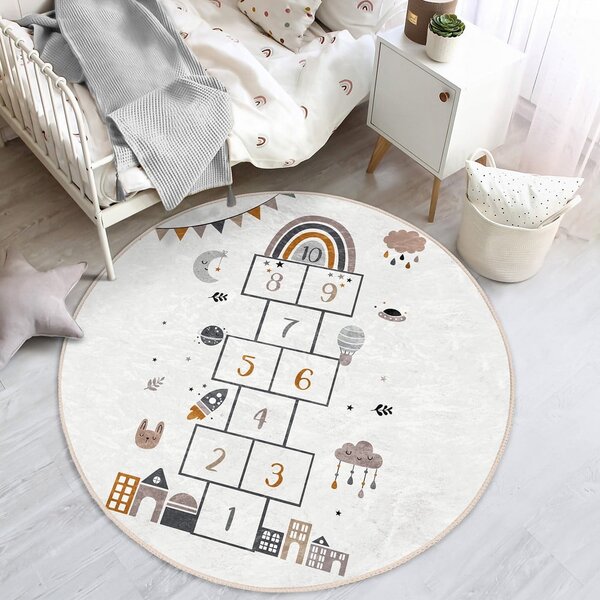 Krem dječji tepih ø 120 cm Comfort – Mila Home