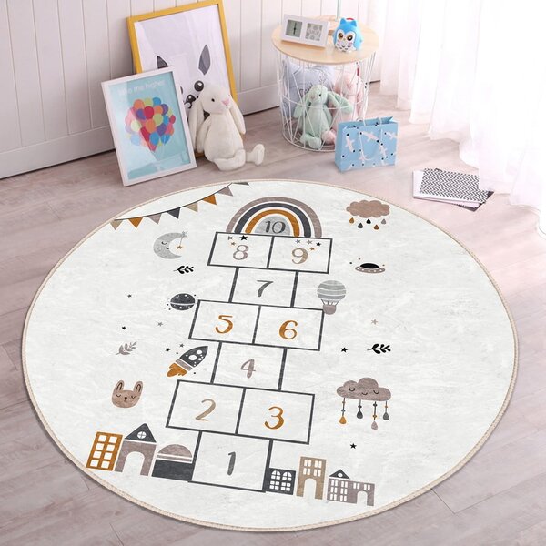 Krem dječji tepih ø 120 cm Comfort – Mila Home