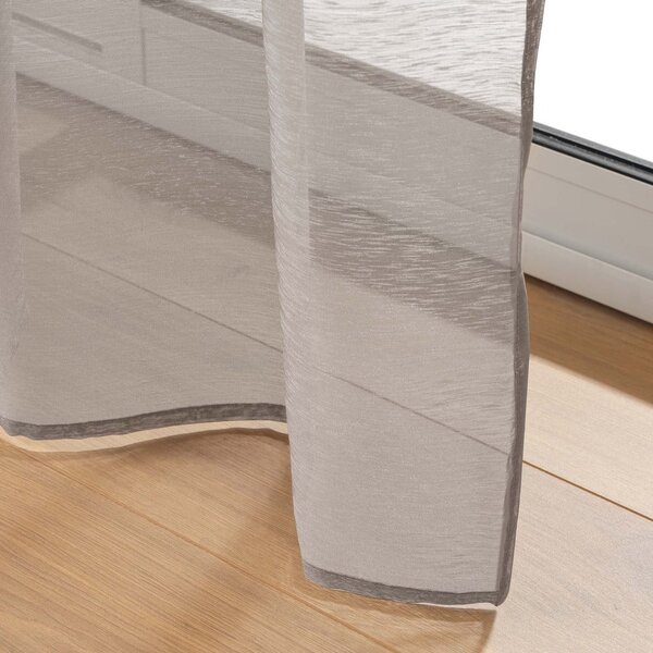 Smeđa prozirna zavjesa 140x240 cm Lissea – douceur d'intérieur