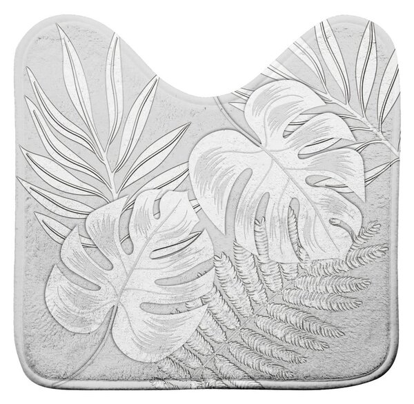 Svijetlo siva kupaonska prostirka za WC 45x45 cm Amber – douceur d'intérieur