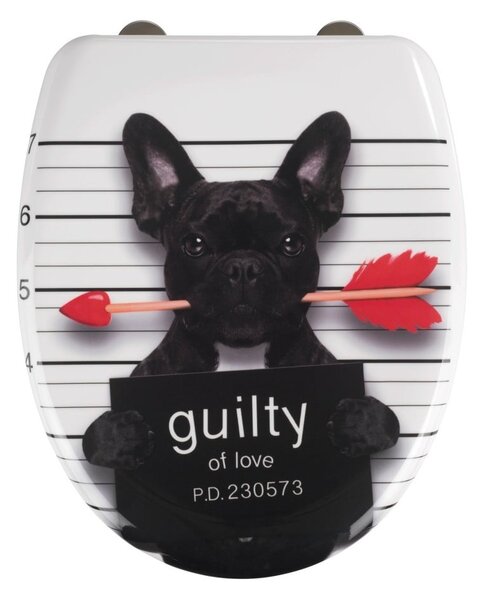 WC daska s automatskim zatvaranjem 37,5 x 41,5 cm Guilty Dog – Wenko