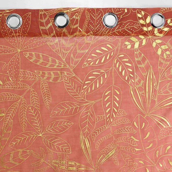 Narančasta prozirna zavjesa 140x280 cm Belflor – douceur d'intérieur