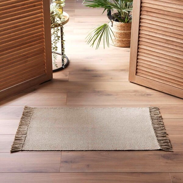 Bež periv tepih 50x80 cm Pietro – douceur d'intérieur