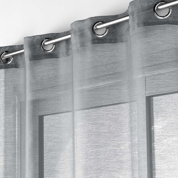 Siva prozirna zavjesa 140x240 cm Lissea – douceur d'intérieur