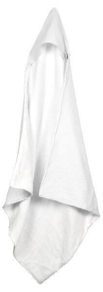 Bijeli dječji ručnik s kapuljačom od muslina 75x75 cm – Bébé Douceur
