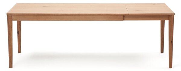 Proširiv blagovaonski stol s pločom stola u dekoru hrasta u prirodnoj boji 80x160 cm Yain – Kave Home