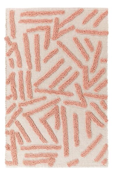 Ružičasti/krem periv tepih 60x90 cm Athena – douceur d'intérieur