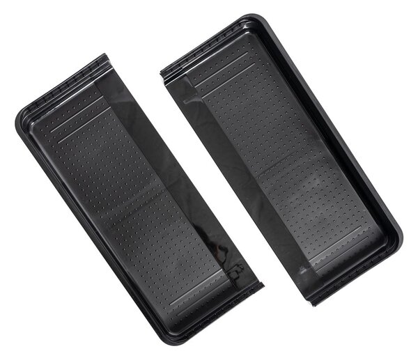 Crno-sivi rastezljivi plastični organizator pribora za ladicu 41,5 x 35 cm - Addis