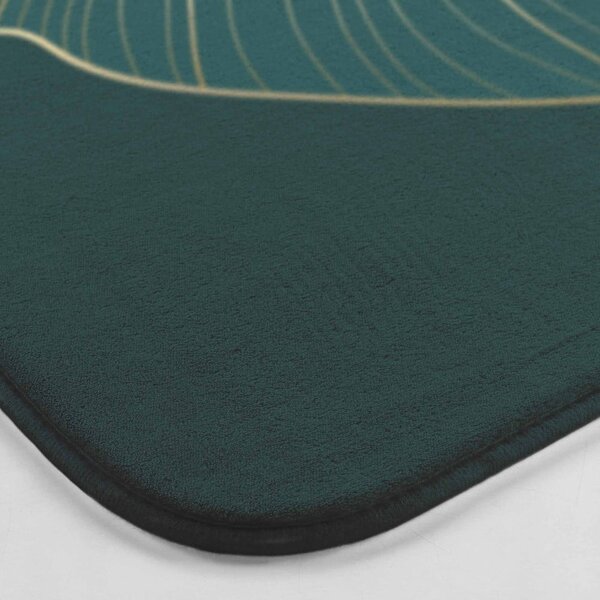 Tamno zelena kupaonska prostirka za WC 45x45 cm Jade – douceur d'intérieur