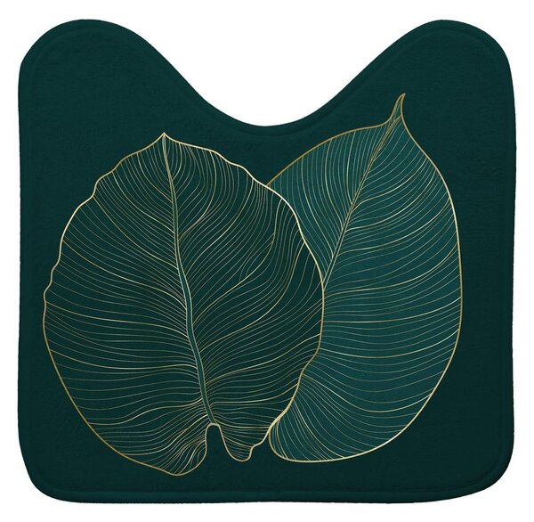 Tamno zelena kupaonska prostirka za WC 45x45 cm Jade – douceur d'intérieur