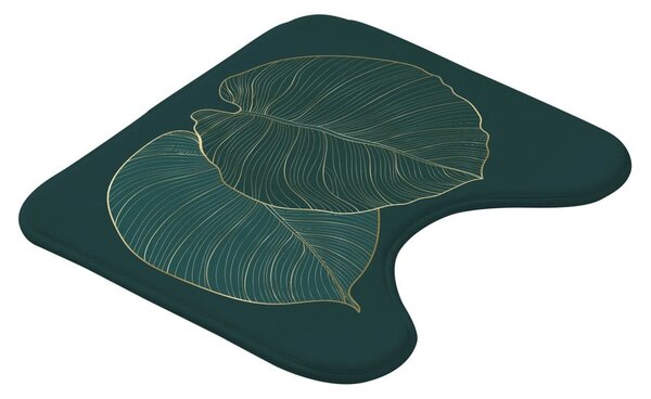 Tamno zelena kupaonska prostirka za WC 45x45 cm Jade – douceur d'intérieur