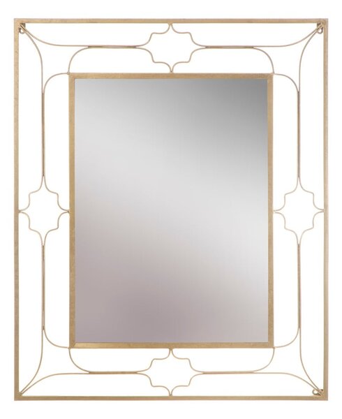 Black Friday - Zidno ogledalo u zlatnoj boji Mauro Ferretti Balcony, 80 x 100 cm