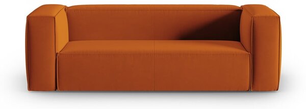 Narančasta baršunasti sofa 200 cm Mackay – Cosmopolitan Design
