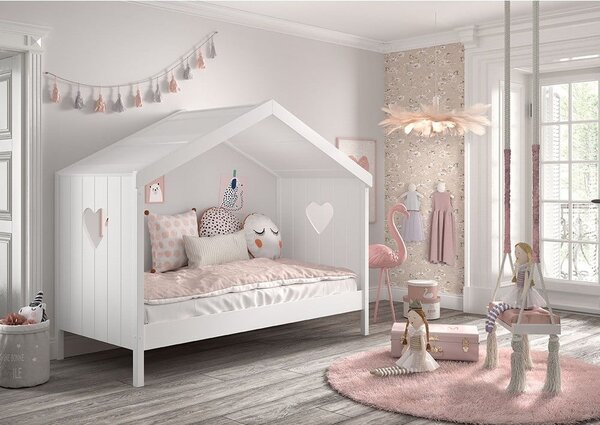Bijeli mali dječji krevet 90x200 cm Amori - Vipack