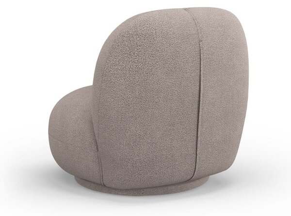 Bež fotelja od bouclé tkanine Chuck – Micadoni Home