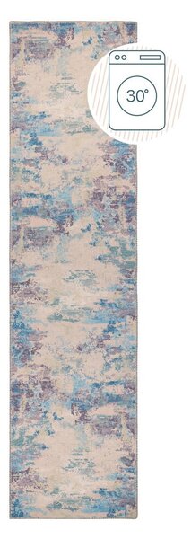 Plava/ljubičasta perivia staza od mješavine recikliranih vlakana 60x230 cm Reid – Flair Rugs