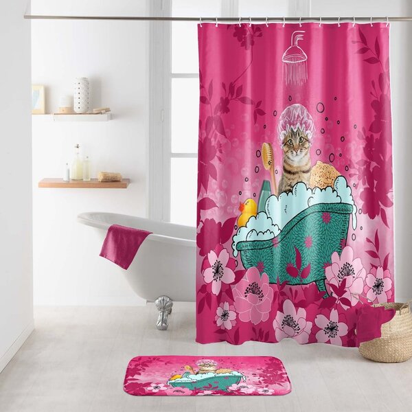 Tuš zavjesa 180x200 cm Chatibulle – douceur d'intérieur