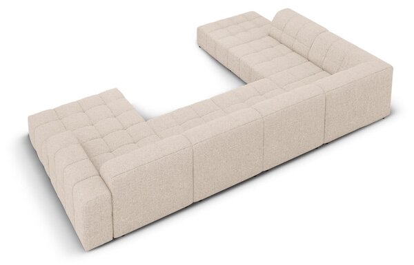 Bež kutna garnitura (s lijevim kutom/u obliku slova "U") Chicago – Cosmopolitan Design