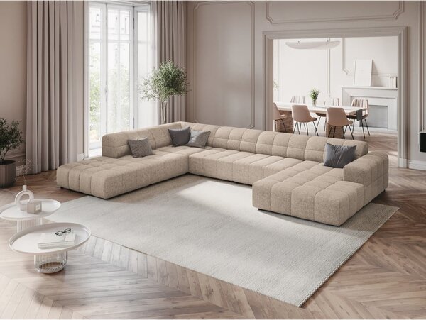 Bež kutna garnitura (s lijevim kutom/u obliku slova "U") Chicago – Cosmopolitan Design