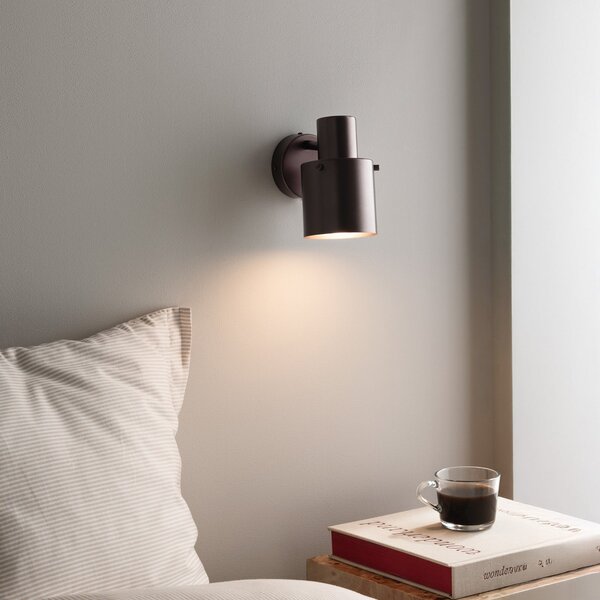 Globen Lighting Zidna lampa Clark tvrtke Lighting, bronca, širina 10 cm, metal, Bronca / stari mesing, Dnevni boravak/blagovaonica, Metal