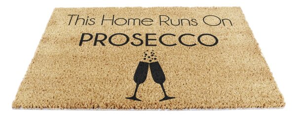 Otirač od kokosovih vlakana 40x60 cm This Home Runs On Prosecco – Artsy Doormats